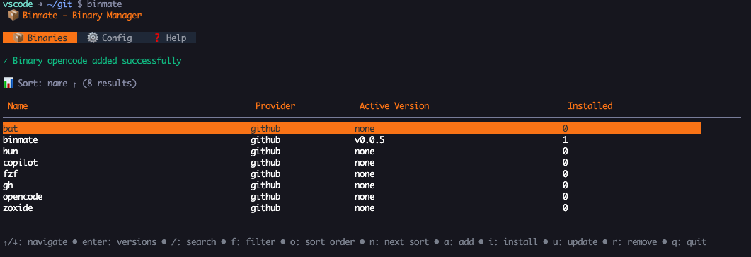 Binary Add Success View