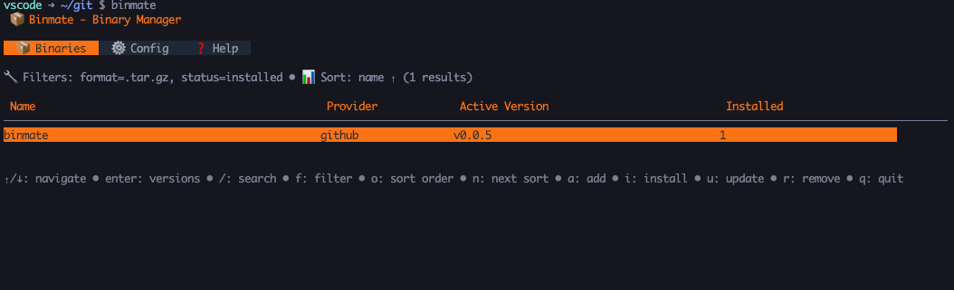 Binary List View with Filter