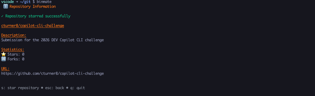 Binary Repository Star Action